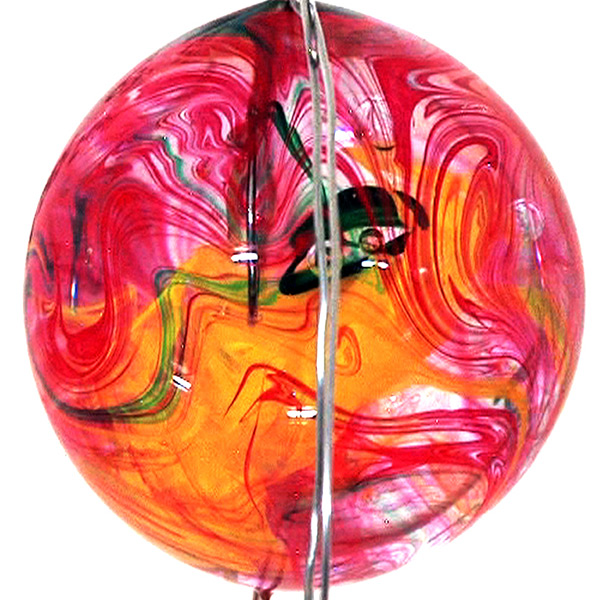 Marbling Painting on a Sphere of Water2